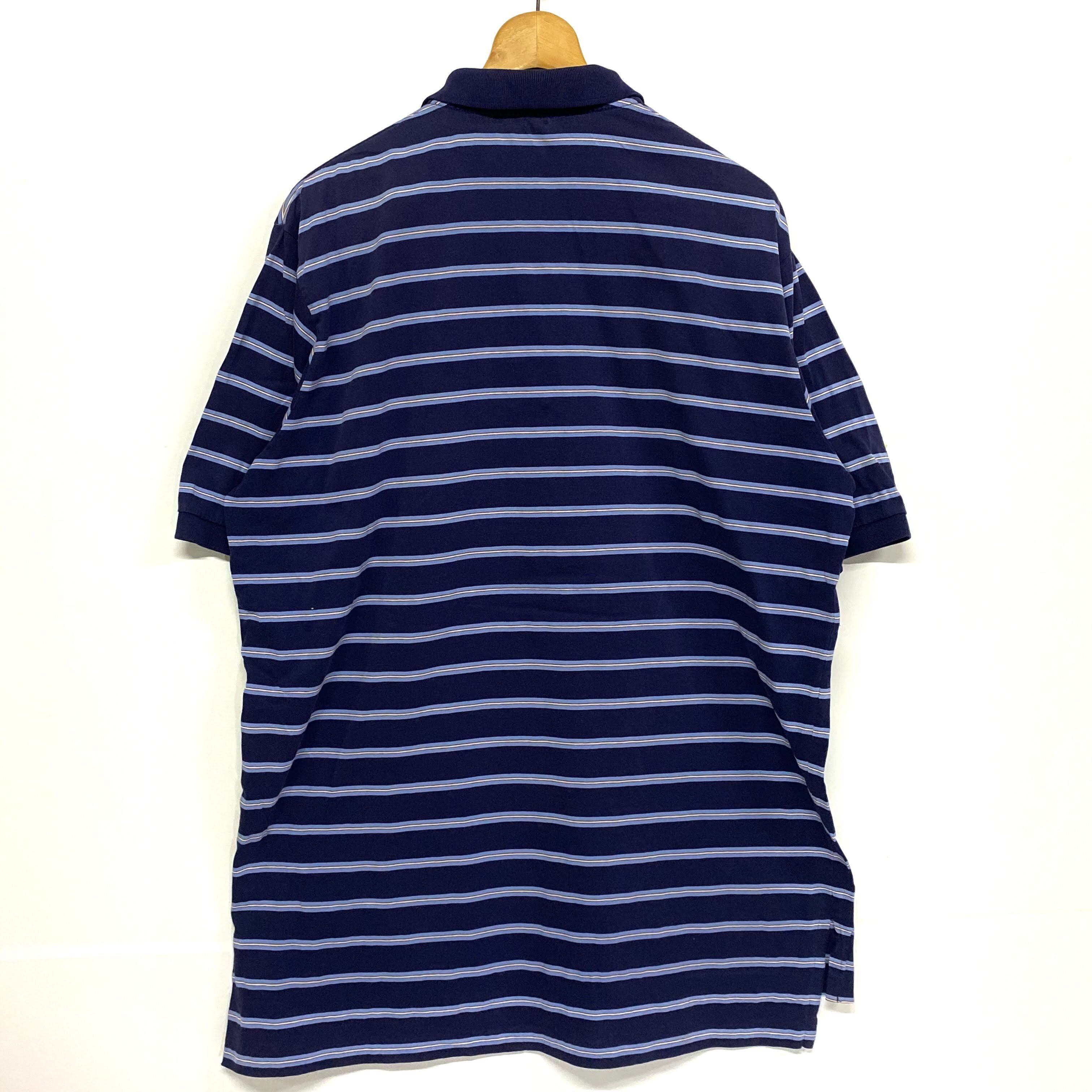 Ralph Lauren POLO GOLF ラルフローレン ボーダー柄ポロシャツ メンズL