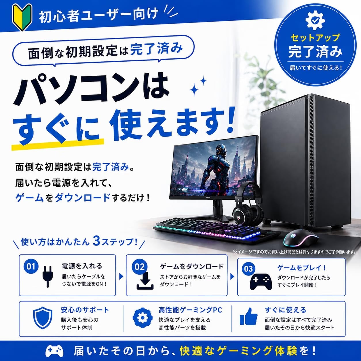 ゲーミングpc 整備済み品】G-StormR11 ゲーミングPC デスクトップ Ryzen 5 2600 GTX