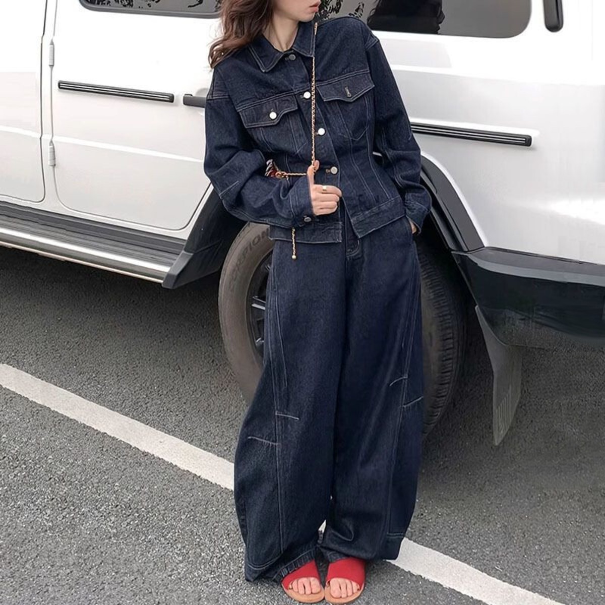 セットアップ 2点セット デニム デニムジャケット デニムパンツ G 