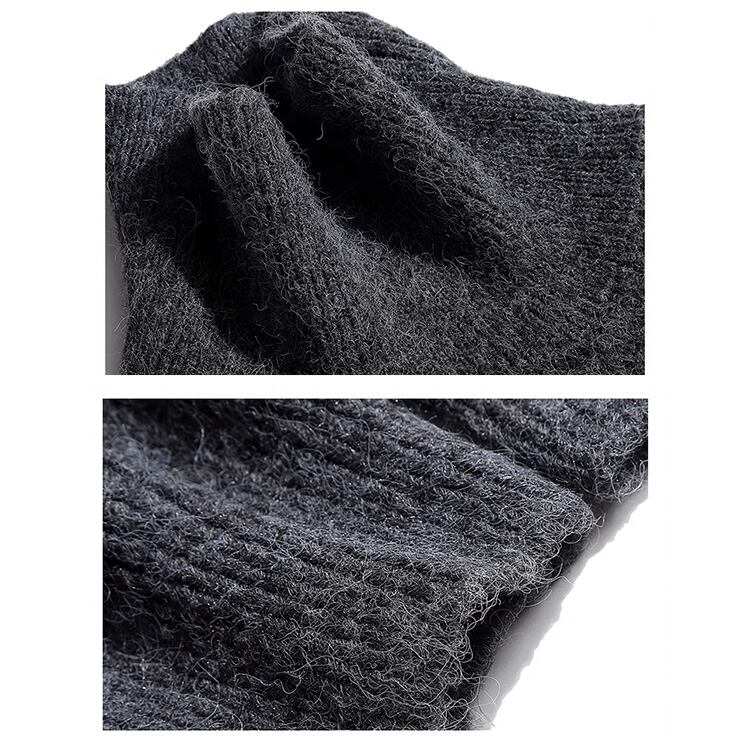 ★ANTI-PILLING TURTLENECK PLAIN SWEATER　　A0881