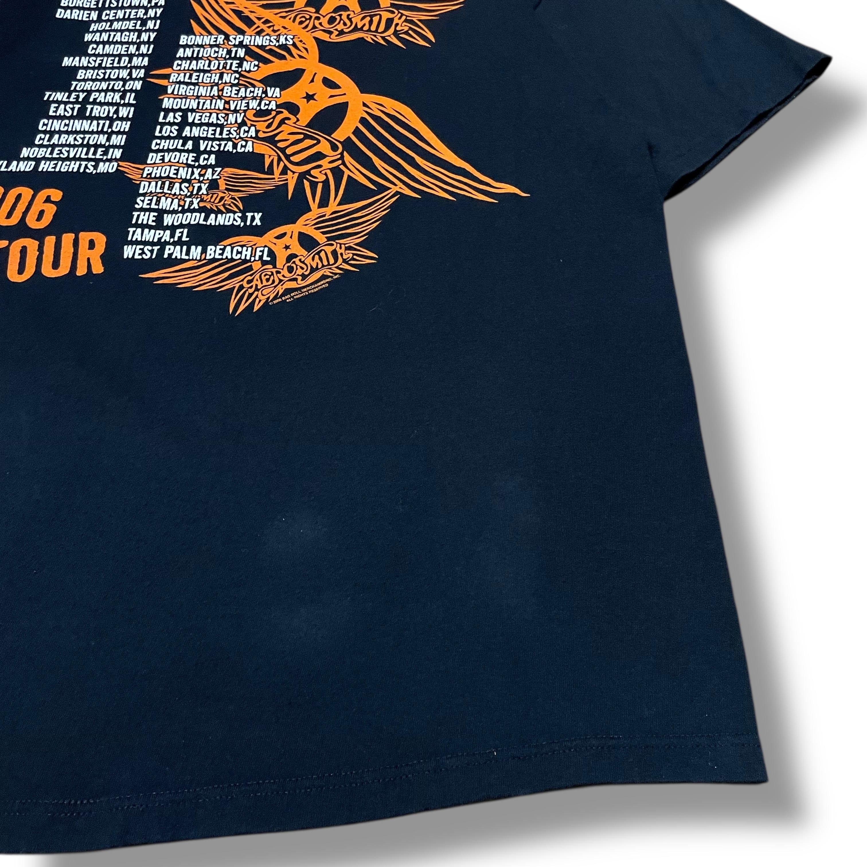 L】【00年代】Aerosmith エアロスミス 2006年ツアー ツアーTシャツ