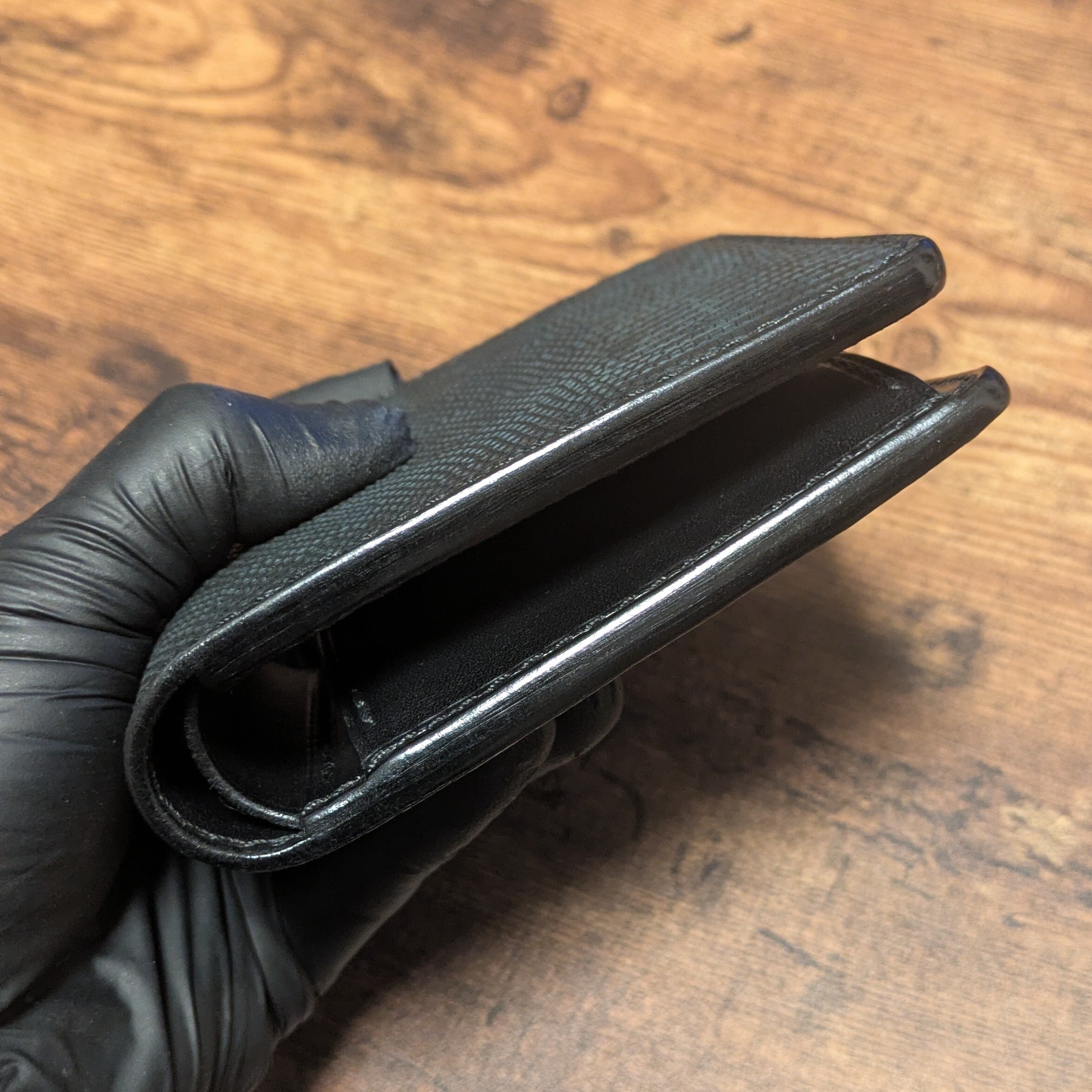 ハーフウォレット ヌバックリザード～Billfold wallet nubuck lizard