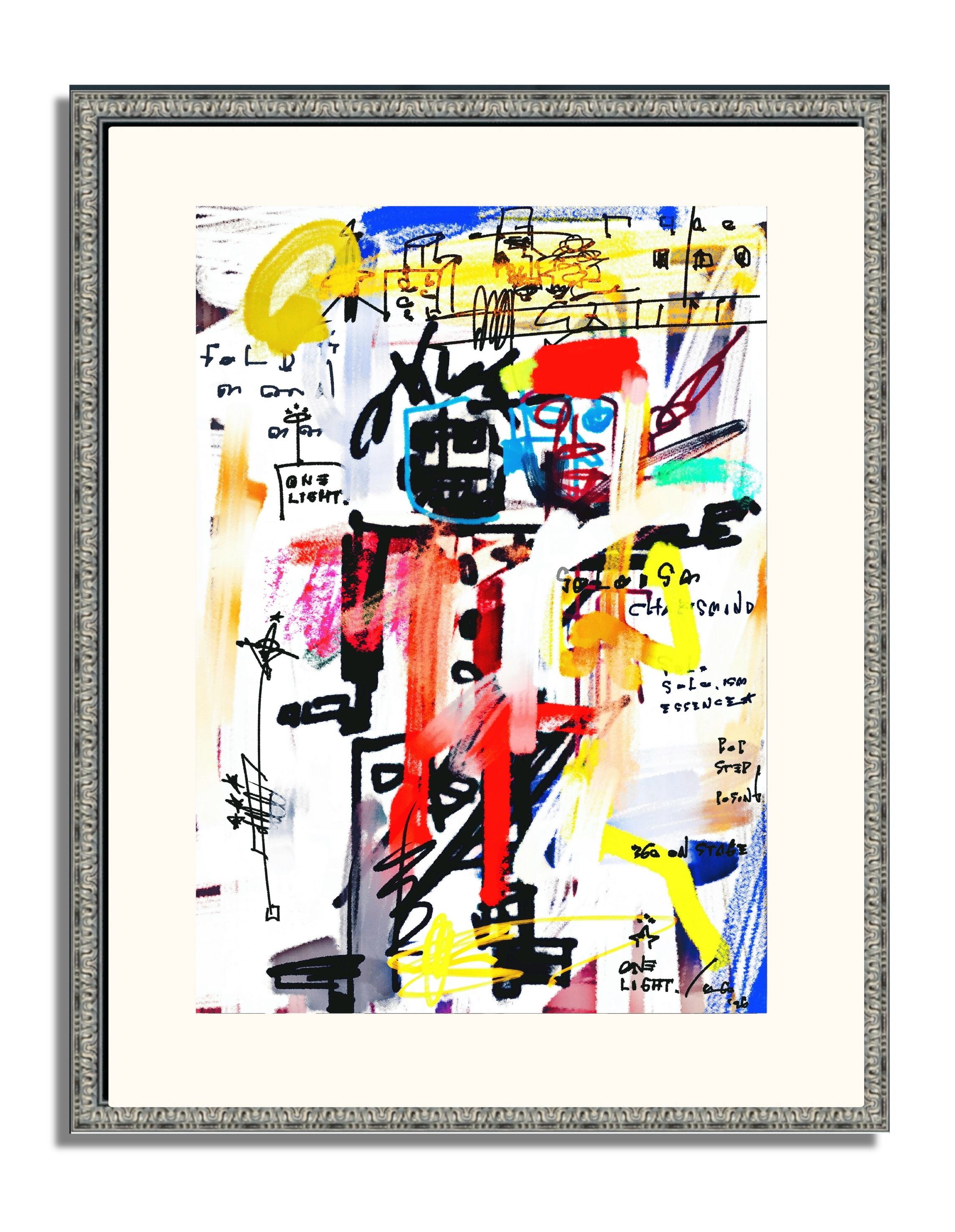 フレーム込み「U-GO THEARTWORK」グラフィティ 絵画 フレーム込み「U