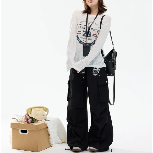 american graphic sheer long tee　アメリカングラフィックシアーロングティー　J2164