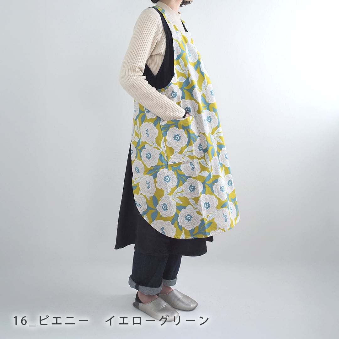 ストレートエプロン 61010014 （キッチン 北欧 雑貨 柄 レディース 花