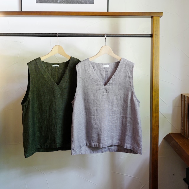 fog linen work │ベススカート（リネン100％・普通地）3colors