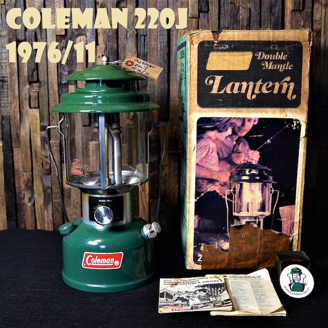 コールマン 220J 1976年11月製造 ツーマントル ビンテージ COLEMAN 純正箱付き 美品 70年代 完全分解清掃 メンテナンス済み