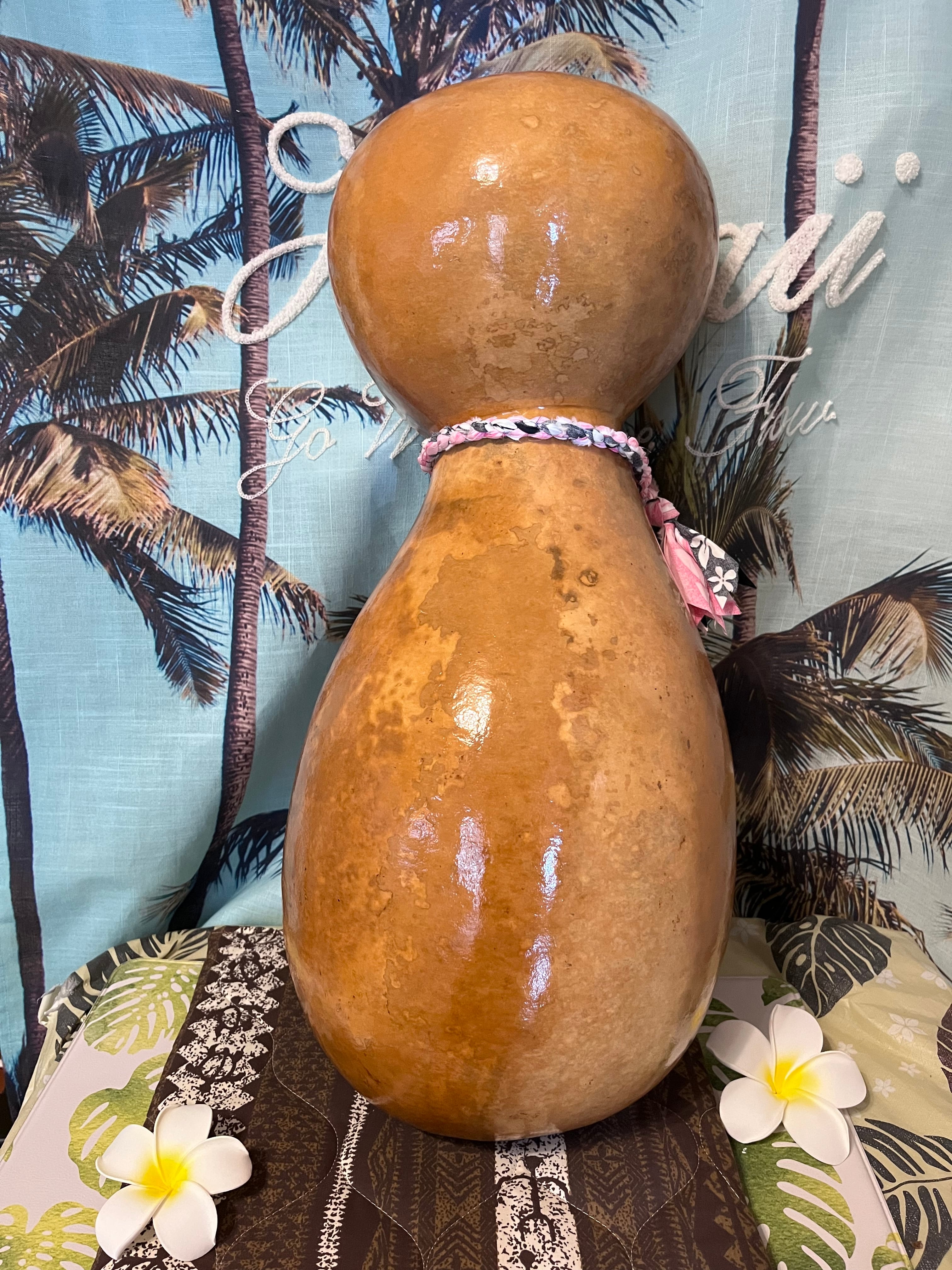 イプヘケ イプ 民族楽器 フラダンス ひょうたん 約25cm ハワイ伝統楽器