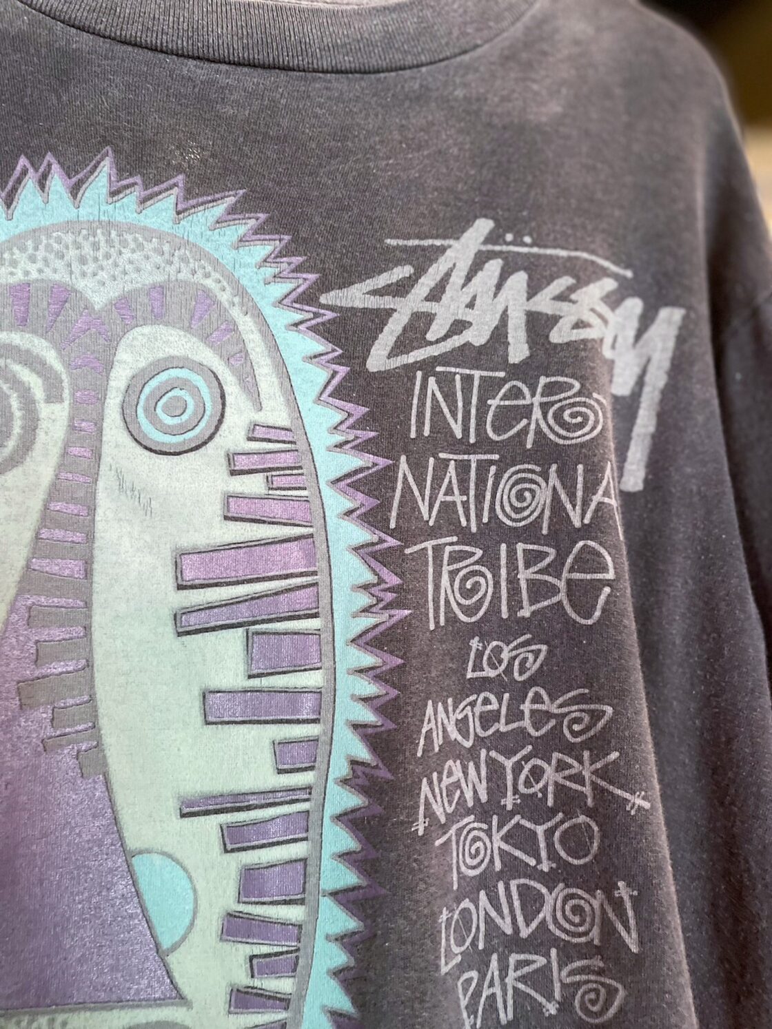 80s STUSSY L/S T-Shirt | Pay ID
