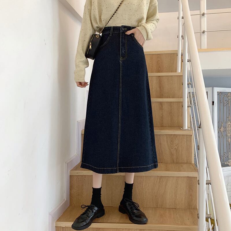 スカート スプリングオータムハイウェストウェストAライン 春物 秋物 試着室72101278641