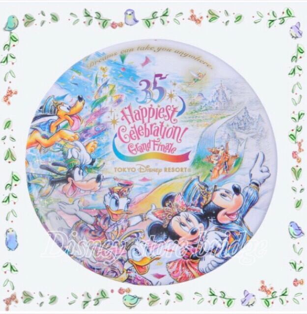 カンバッジ 35周年 ハピエストセレブレーション グランドフィナーレ ディズニーランド シー 両パーク限定 ミッキー ミニー