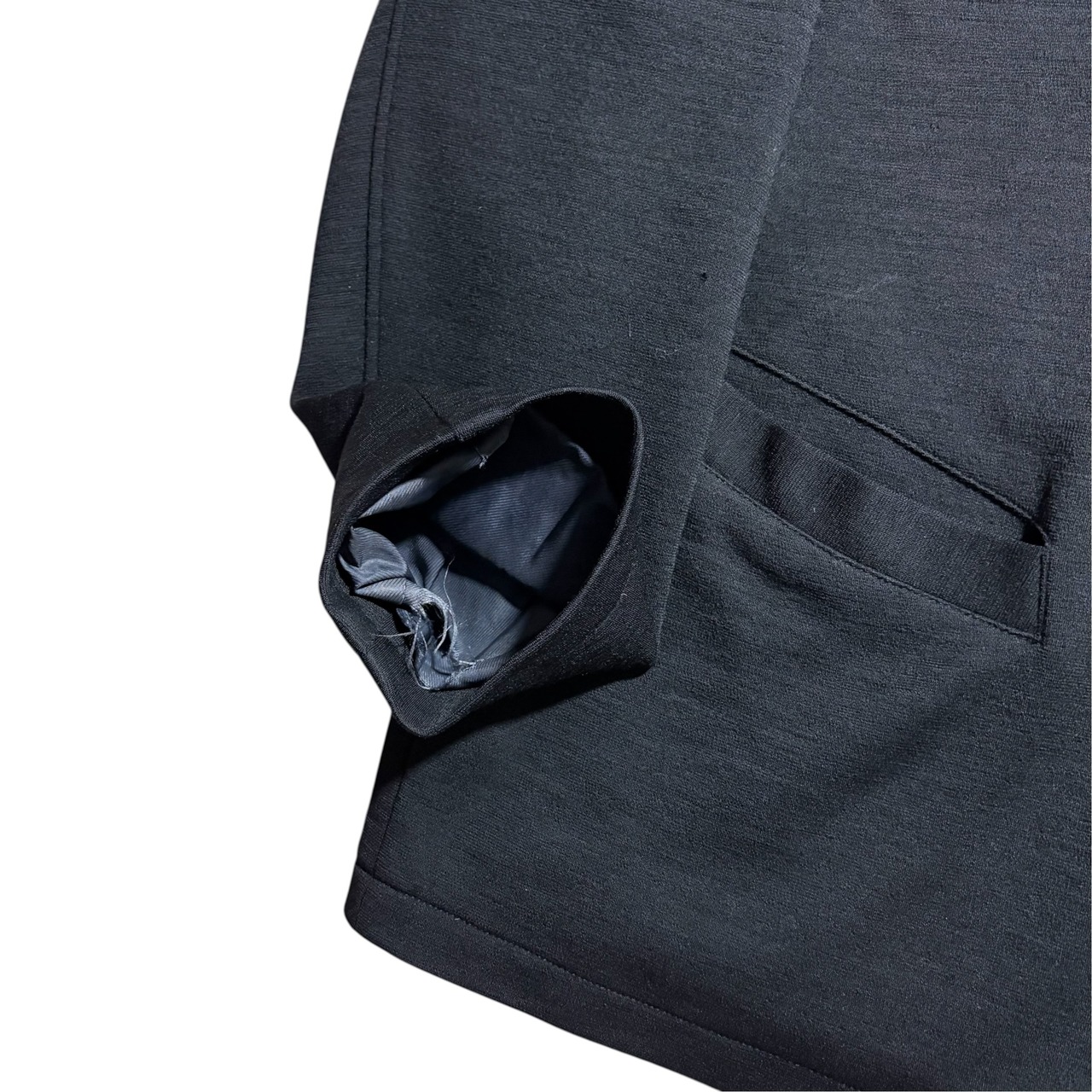 Jean Paul GAULTIER HOMME black knit coverall jacket