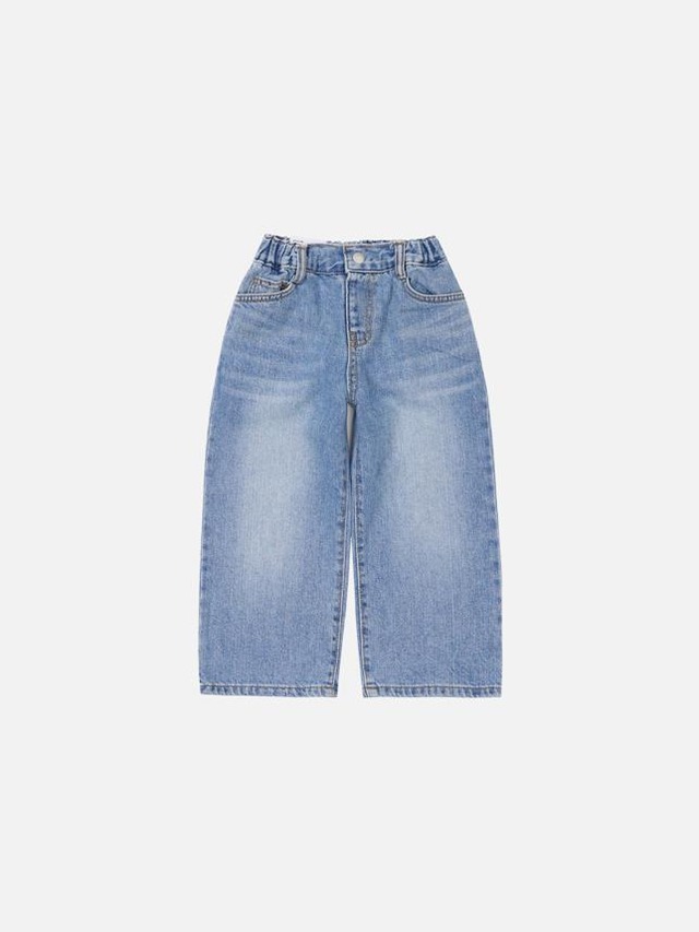 【取寄】our｜classic wide denim pants｜クラシックワイドデニムパンツ｜S-JXL｜kids&jr｜26 summer