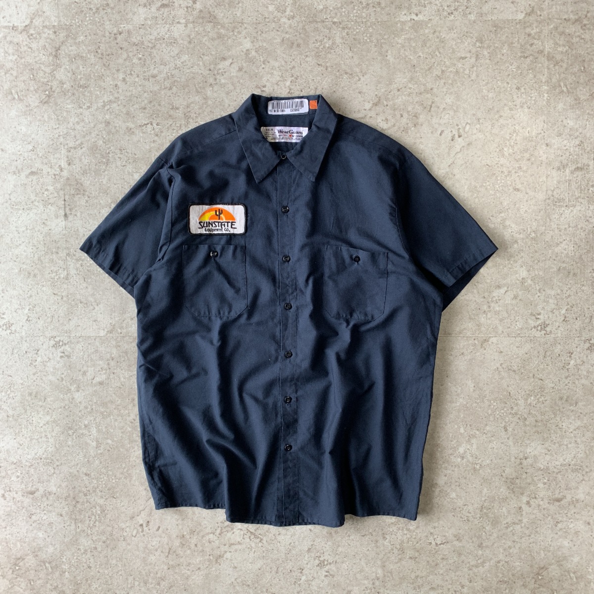 90's  Jeep ワークシャツ　企業ロゴ　半袖