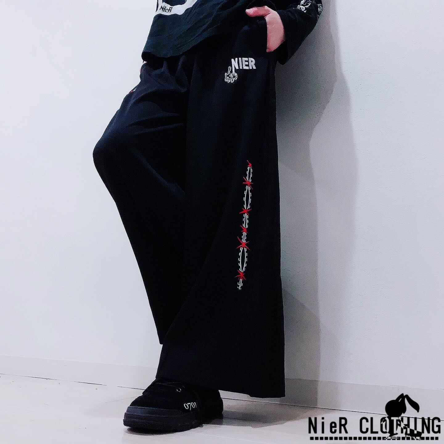 NieR WIDE PANTS【stitch】 | NIER CLOTHING powered by BASE