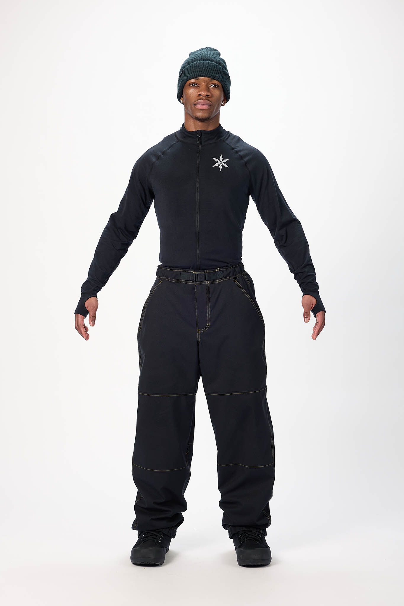 26-27 AIRBLASTER ELASTIC BOSS PANT MAX BLACK MUSTARD
