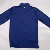 Callaway キャロウェイ 総柄 ハーフジップ プルオーバー 長袖シャツ サイズ M /ネイビー系 メンズ