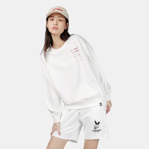 SALE 送料無料 【HIPANDA ハイパンダ】レディース クルーネック スウェット トレーナー WOMEN'S CREW NECK SWEAT SHIRT / WHITE・BLACK