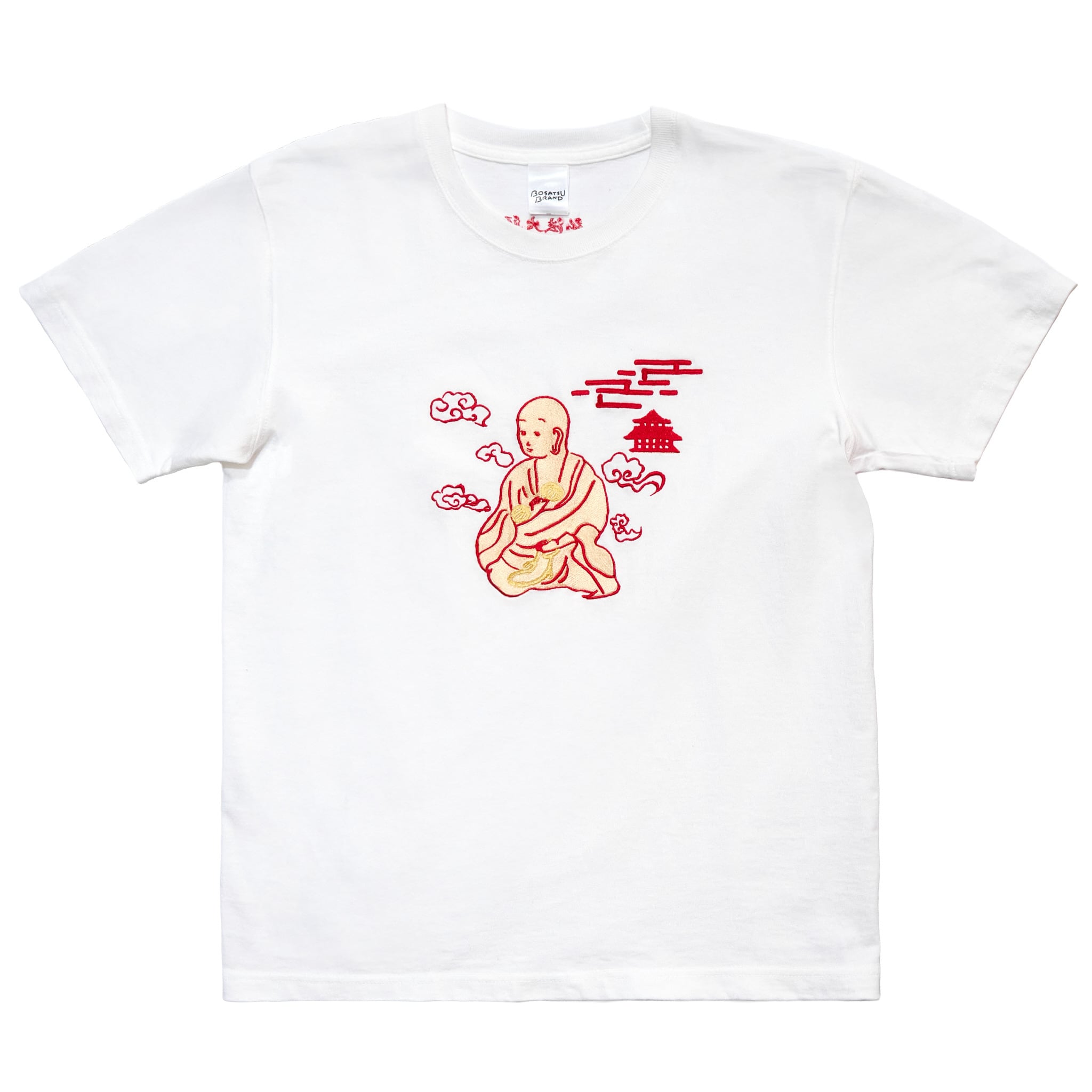 弘法大師 仏像 オーセンティックスーパーTシャツ (刺繍) 7.1oz