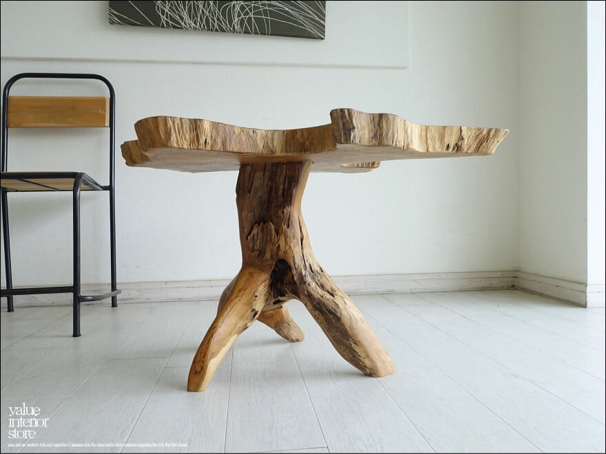 一枚板 無垢材 プリミティブサイドテーブルWN/06 カフェテーブル