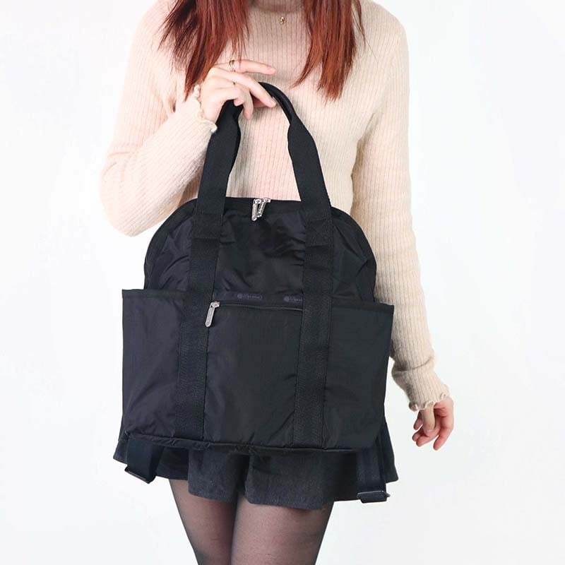 レスポートサック LeSportsac リュックサック レディース バックパック 無地 DOUBLE TROUBLE 2way ブラック 2442 5982