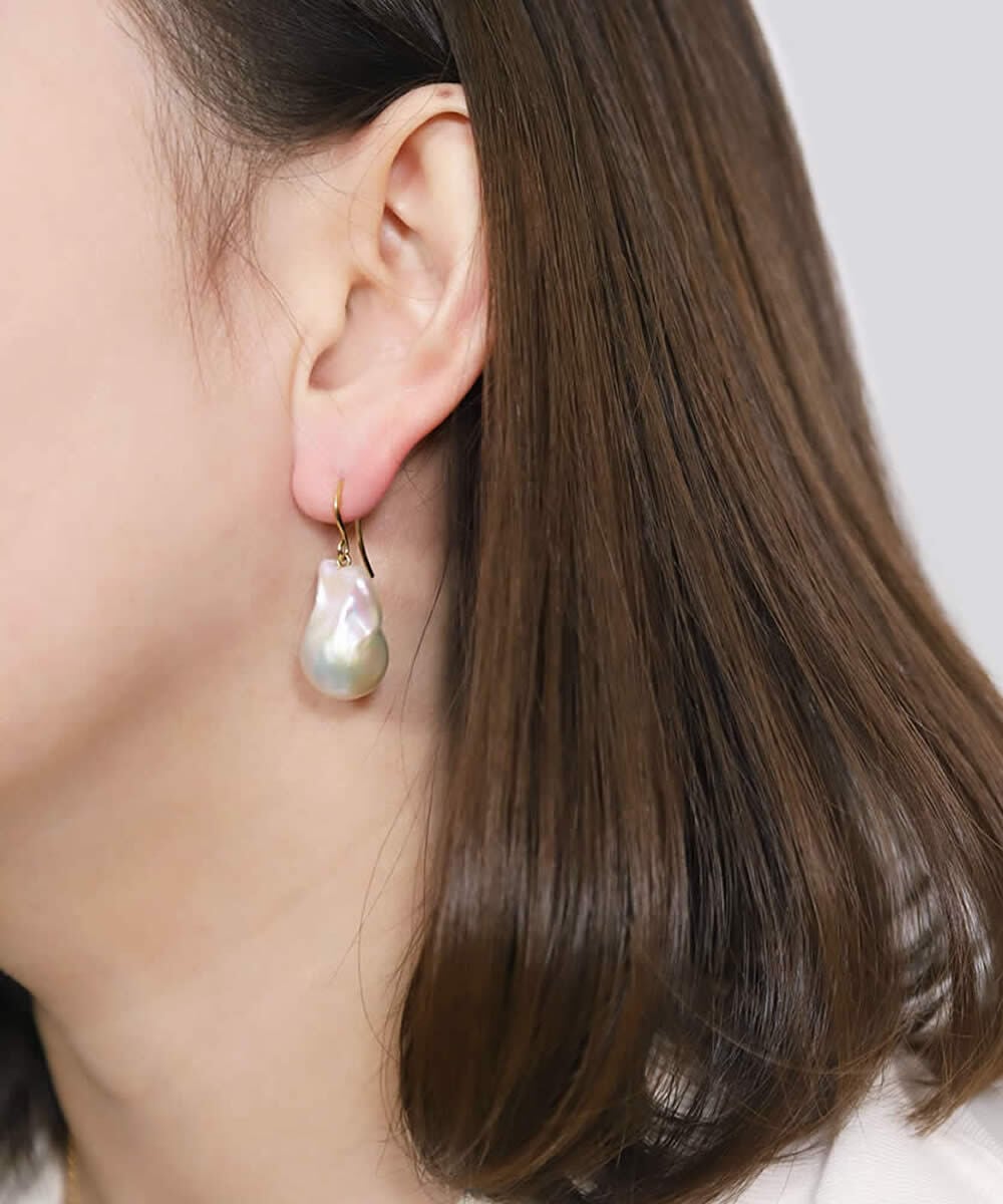 baroque pearl drop pierce/earring〈高品質 Sクラス〉 | LARICA