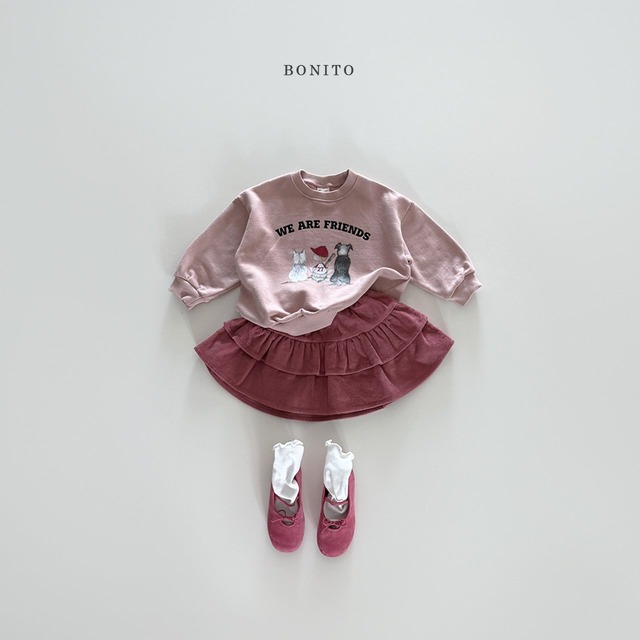 【即納】BONITO / corduroy cancan skirt