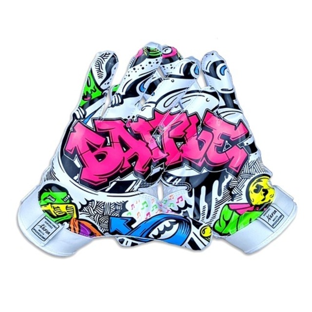 【M】BATTLE Graffiti GLOVE アメフト グローブ