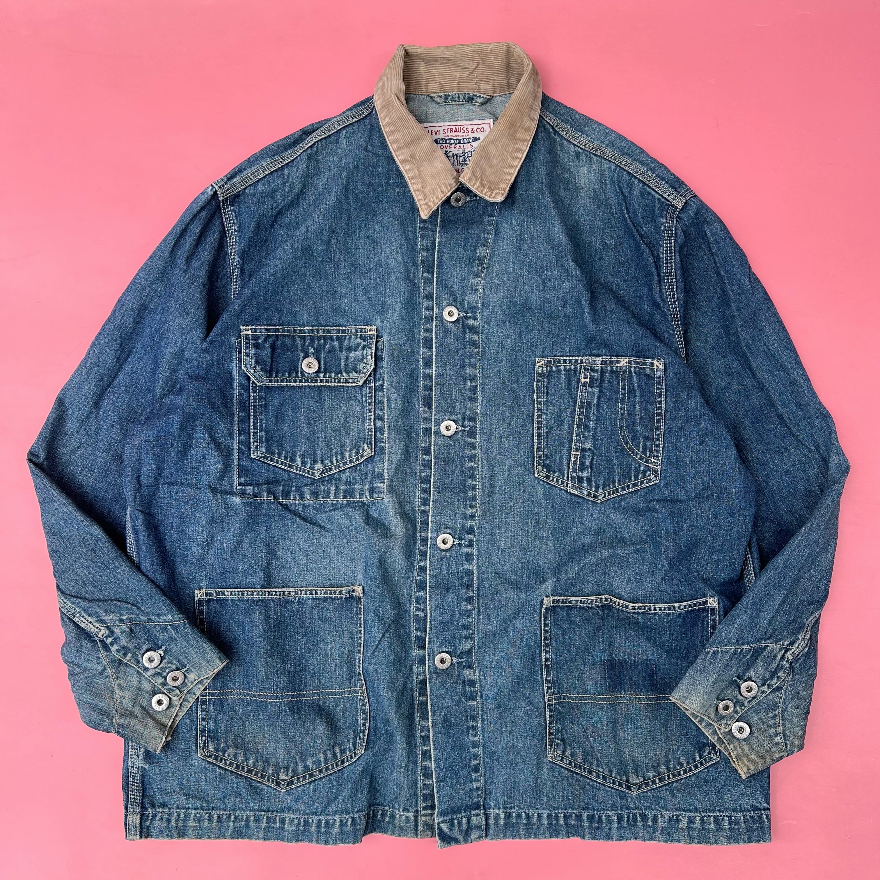 used】90's チュニジア製 リーバイス デニム カバーオール used】90's チュニジア製 リーバイス デニム カバーオール