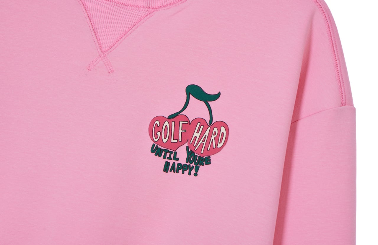 GOXO ゴーエックスオー チェリーゴルフクラブクルーネックマンツーマン