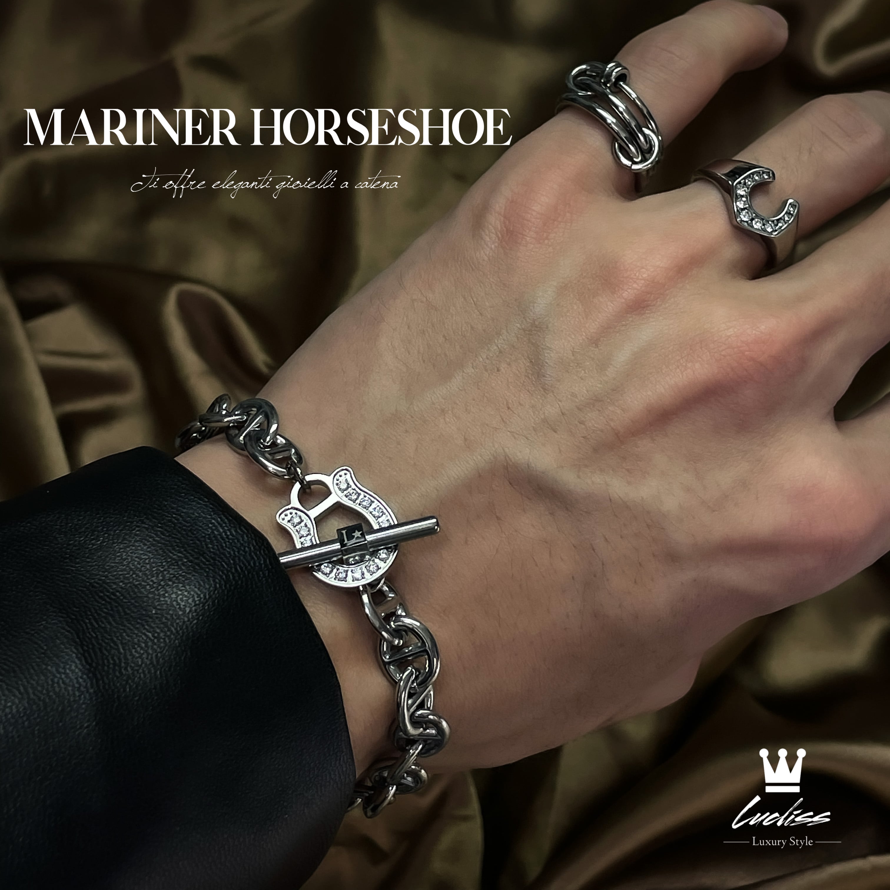 316L Mariner Horseshoe Bracelet | ✯Lucliss Jewelry✯