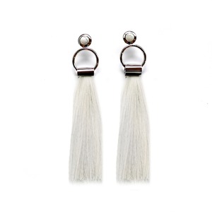 SOL Earrings　SILVER/IVORY