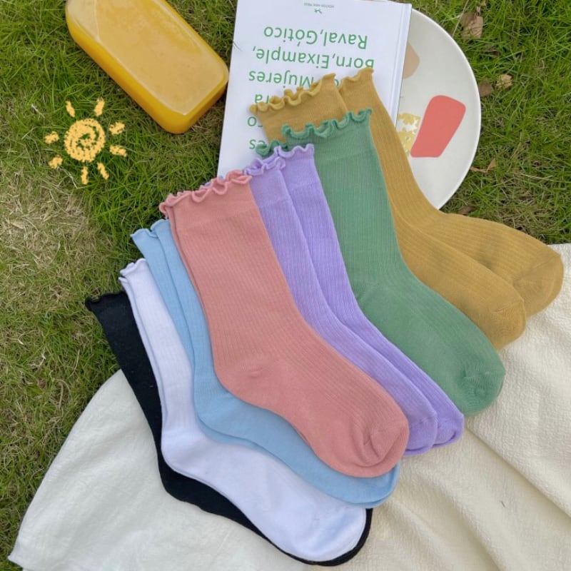 サマーカラーカジュアルソックス レディース 夏物 タイツ ストッキング ピュア YY-ファッション64004450624