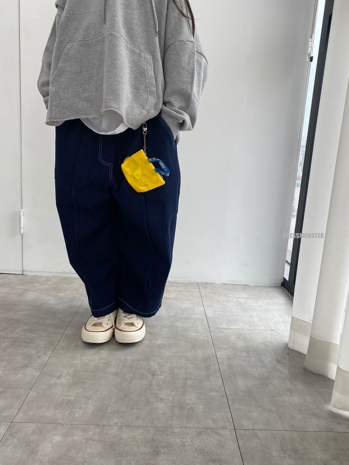 【予約】DRESS MONSTER センタープレスデニムパンツ 120~160