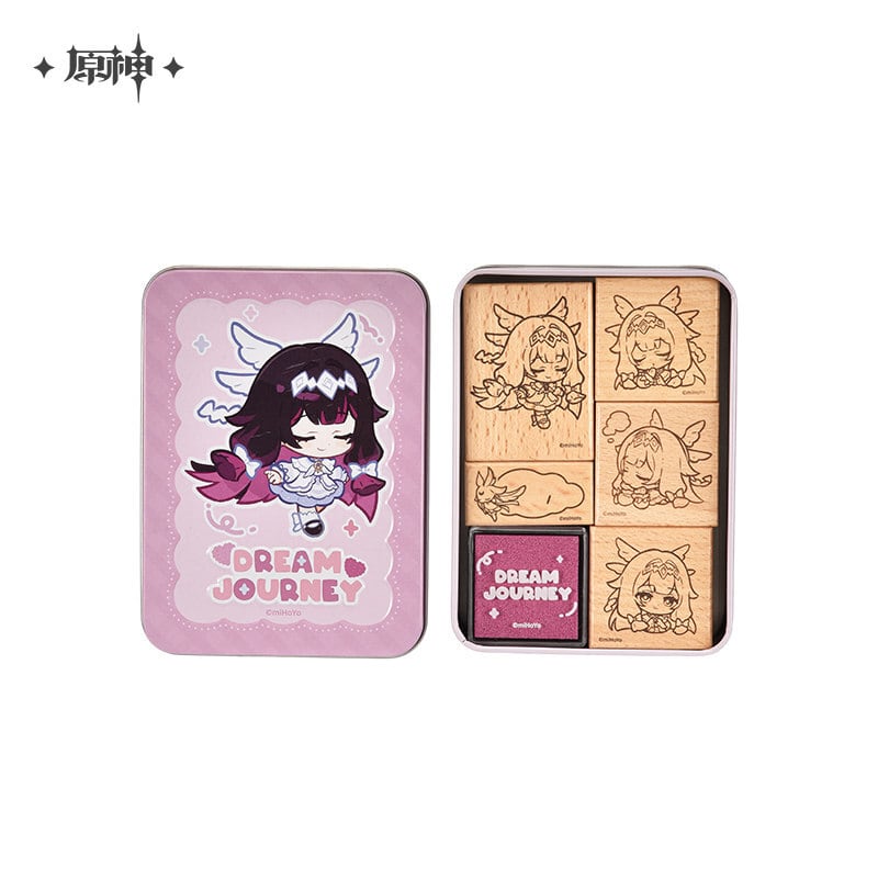 原神 星稚夢旅シリーズ スタンプセット フリーナ コロンビーナ 鍾離