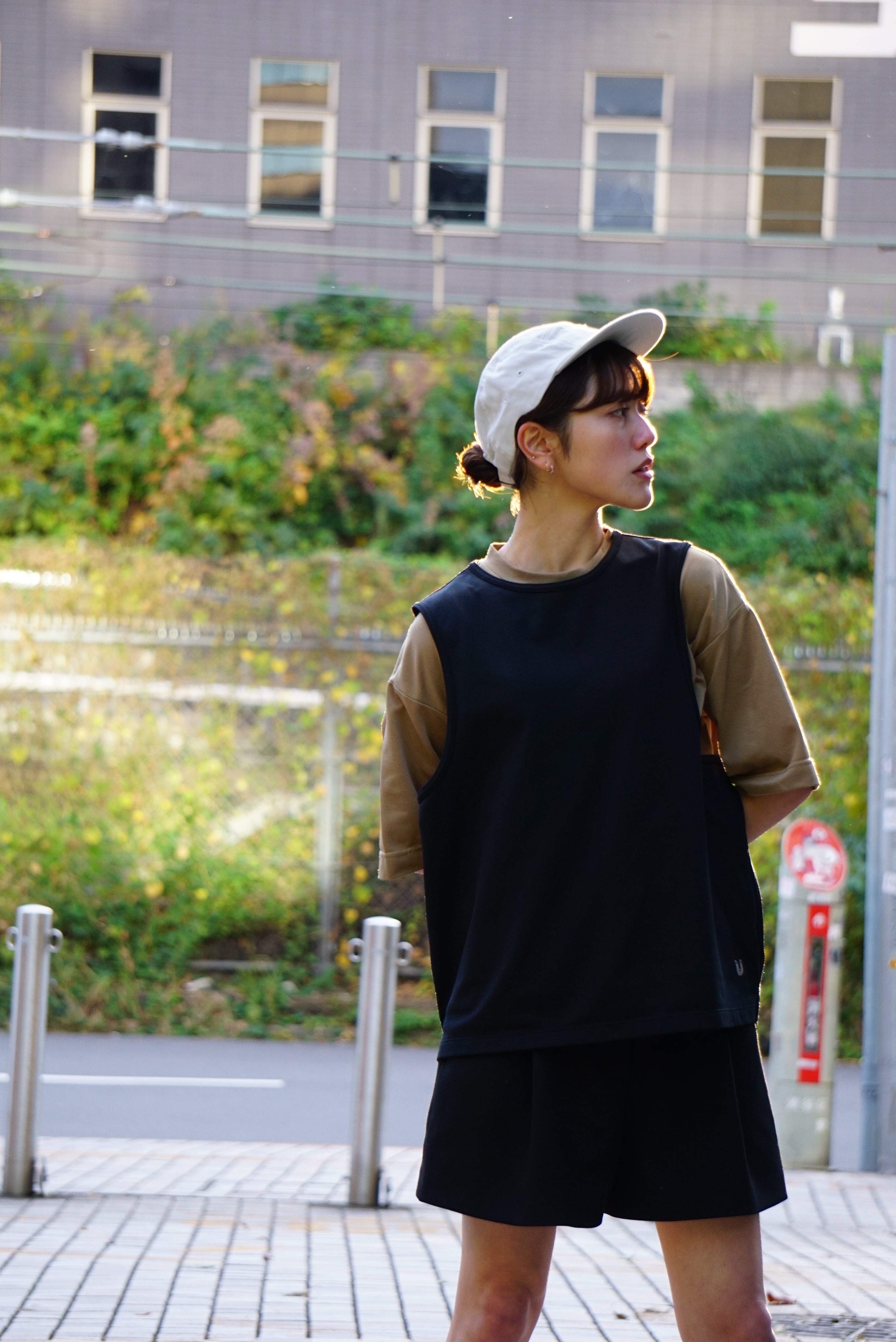 R07 Sato Tannuki Running Bib ビブ M 黒 Sato Running Bib : Color Black | TANNUKI Running Wear Shop