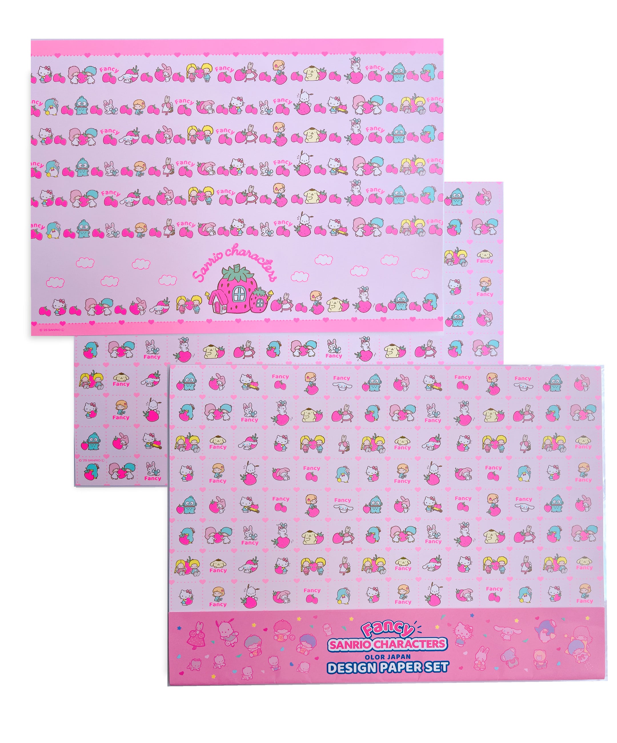 su-yeonさん デザインペーパー　まとめ売り Sanrio Characters】POP PINK PRINT! Design paper set / LITTLE TWIN