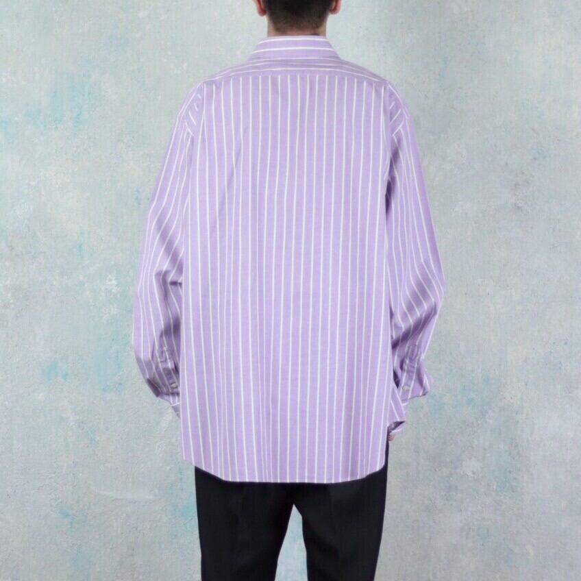 Polo by Ralph Lauren オーバーサイズ ロゴ無し ストライプシャツ 【FF