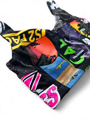KOH ISHIGURO Upcycled "Print" Patchwork bustier