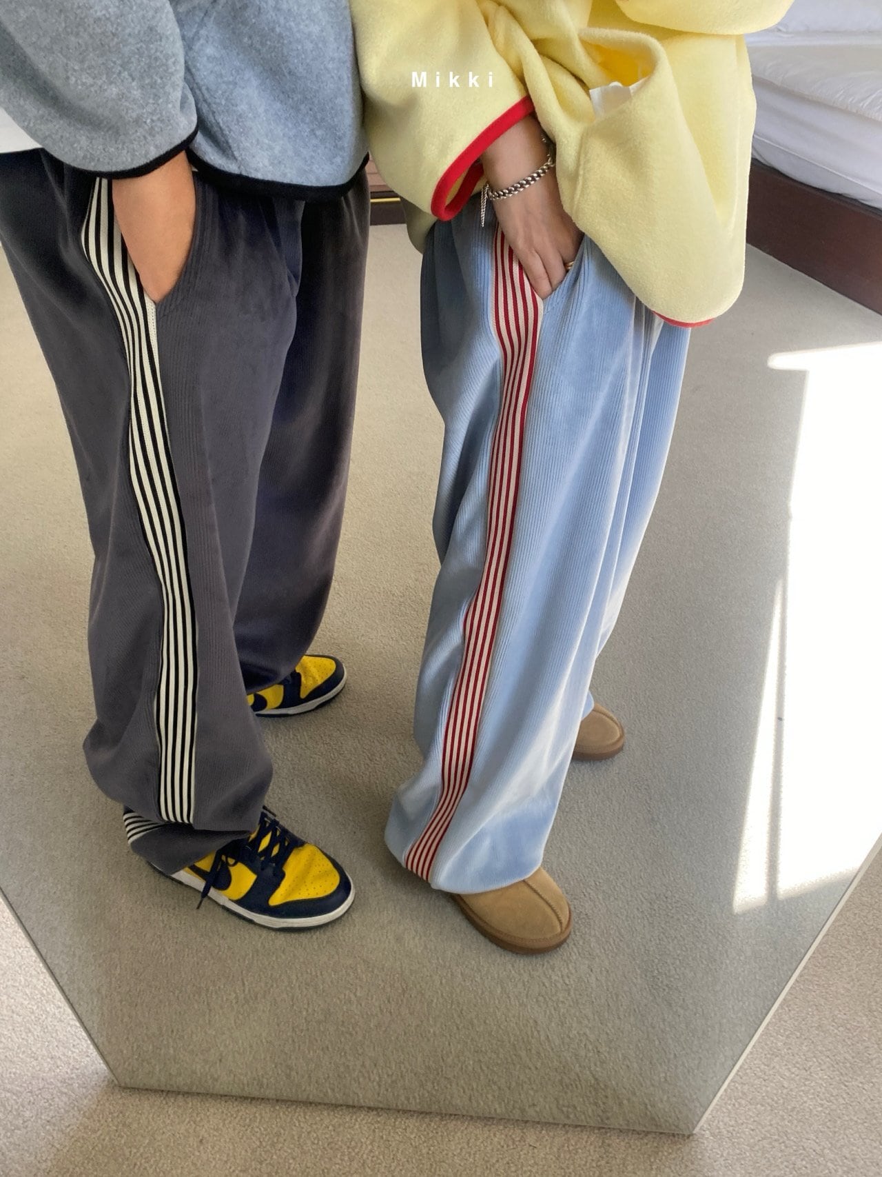 ※予約【mikki】warm rib jogger PT/Free