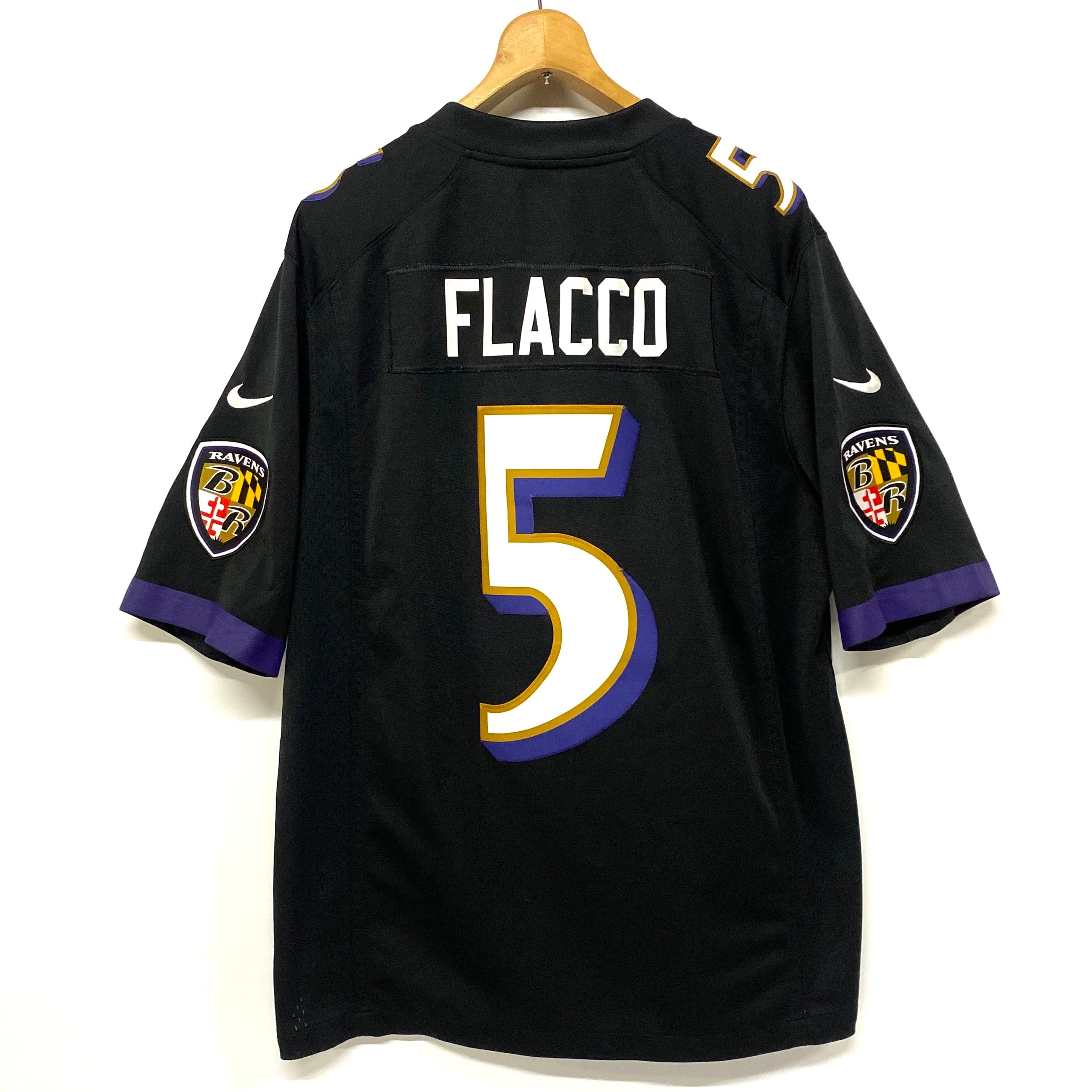 【古着】Ravens NFL ゲームシャツ　オーバーサイズ　XL NIKE ナイキ NFL BALTIMORE RAVENS ゲームシャツ ユニフォーム メンズL