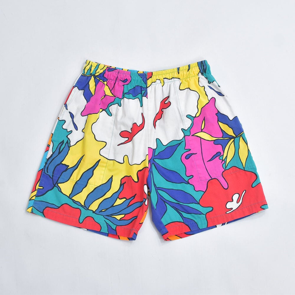 80～90s YNOT HAWAII ハワイ ボタニカル トロピカル リーフパターン