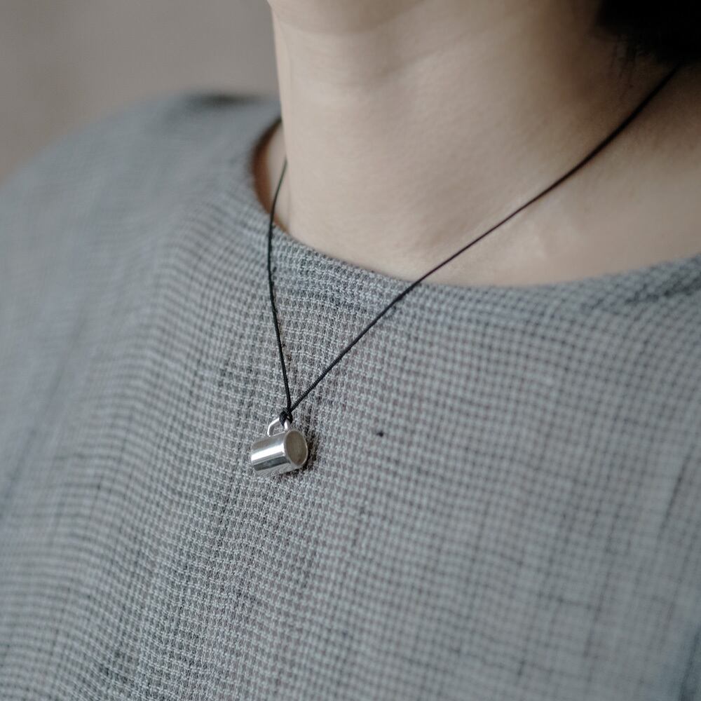 ミニチュア マグカップ コード ネックレス シルバー925 | クラウド