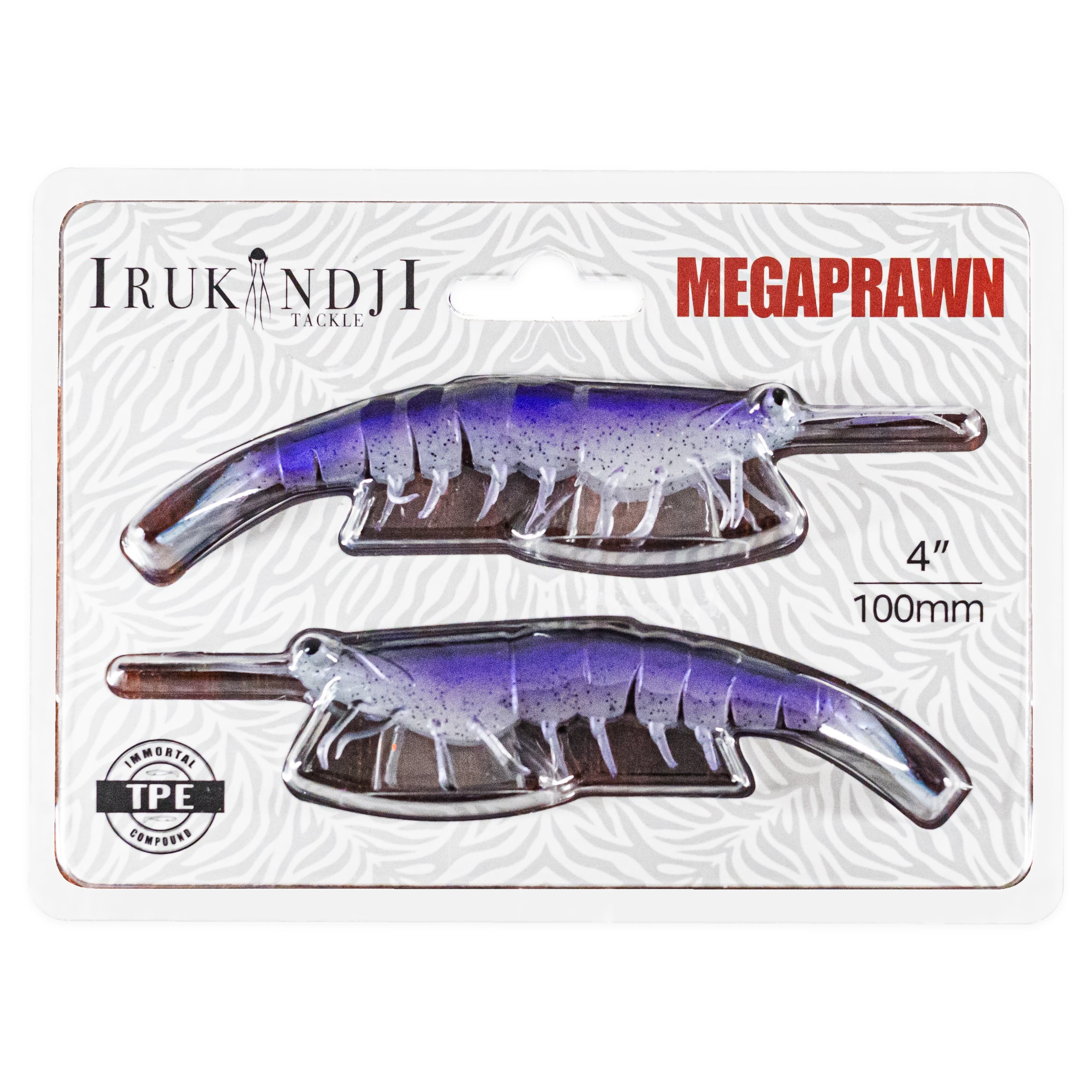 メガプラウン 4 inch - パープル (Nightshade) | IRUKANDJI TACKLE