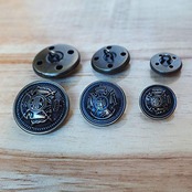 Chunyu ボタン ブレザー ボタン メタルボタン レトロなボタン 16個 (ブロンズ)