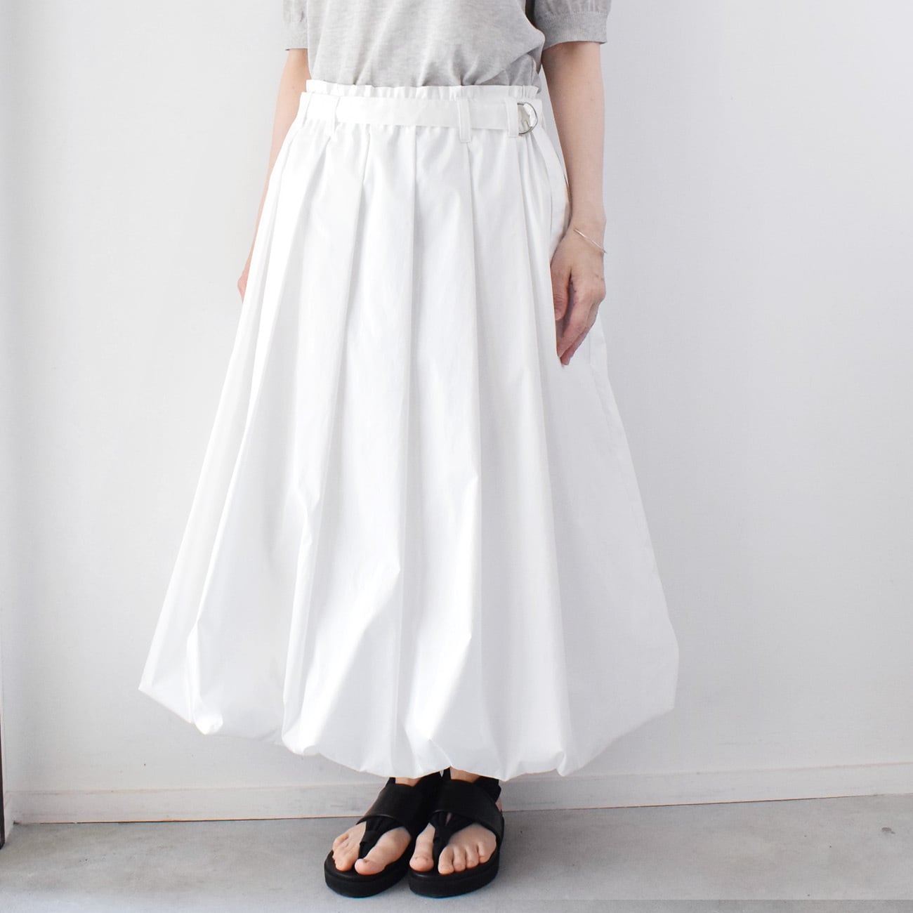 バルーンスカート：白［SK33STWH］ | skep-online shop