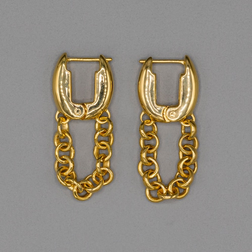 Lock pierce single chain Gold