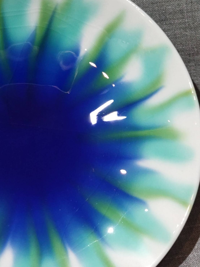 『彩釉飾皿・花火』 紙箱入り