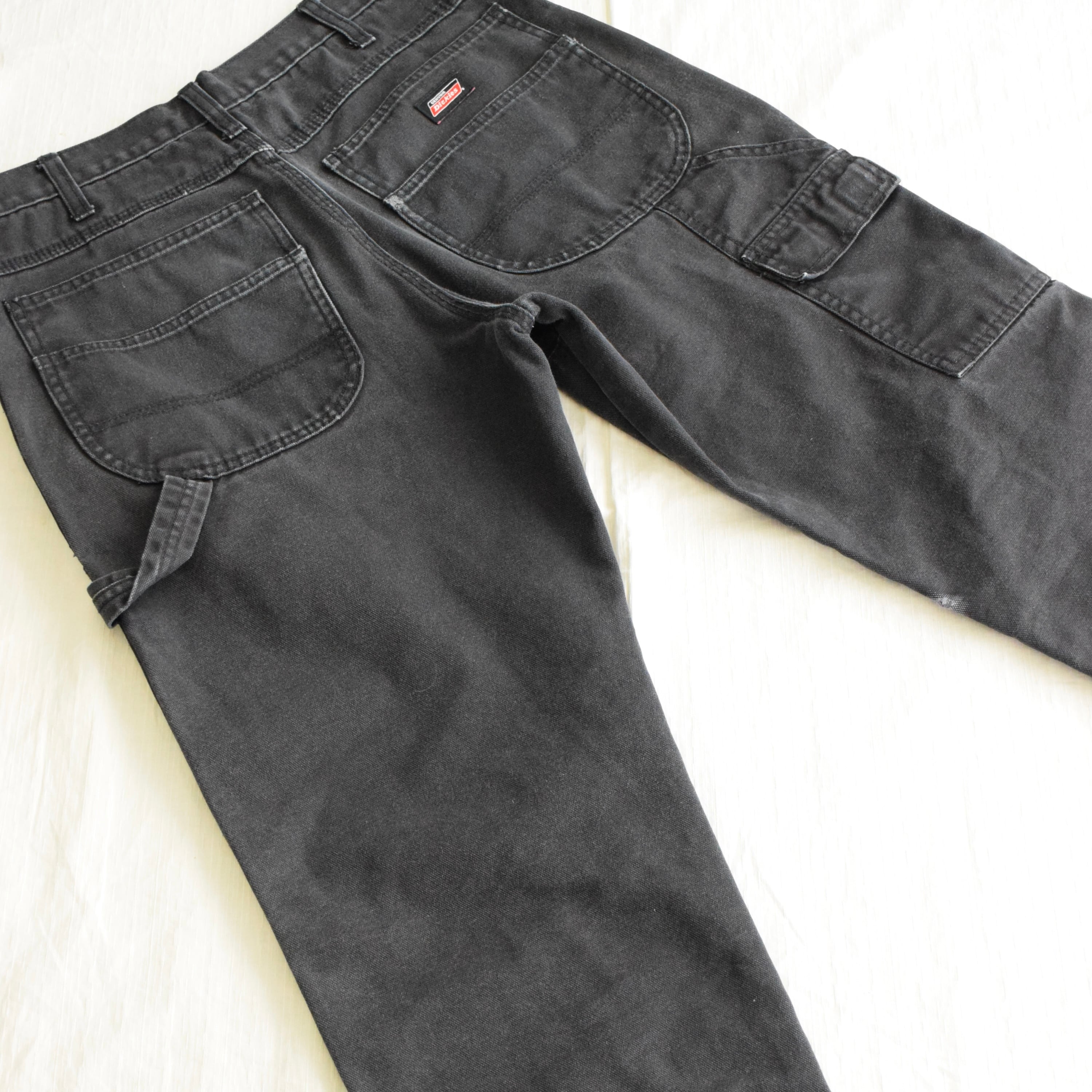 Dickes ダブルニーダックパンツ メンズW32L30 ディッキーズ ブラック