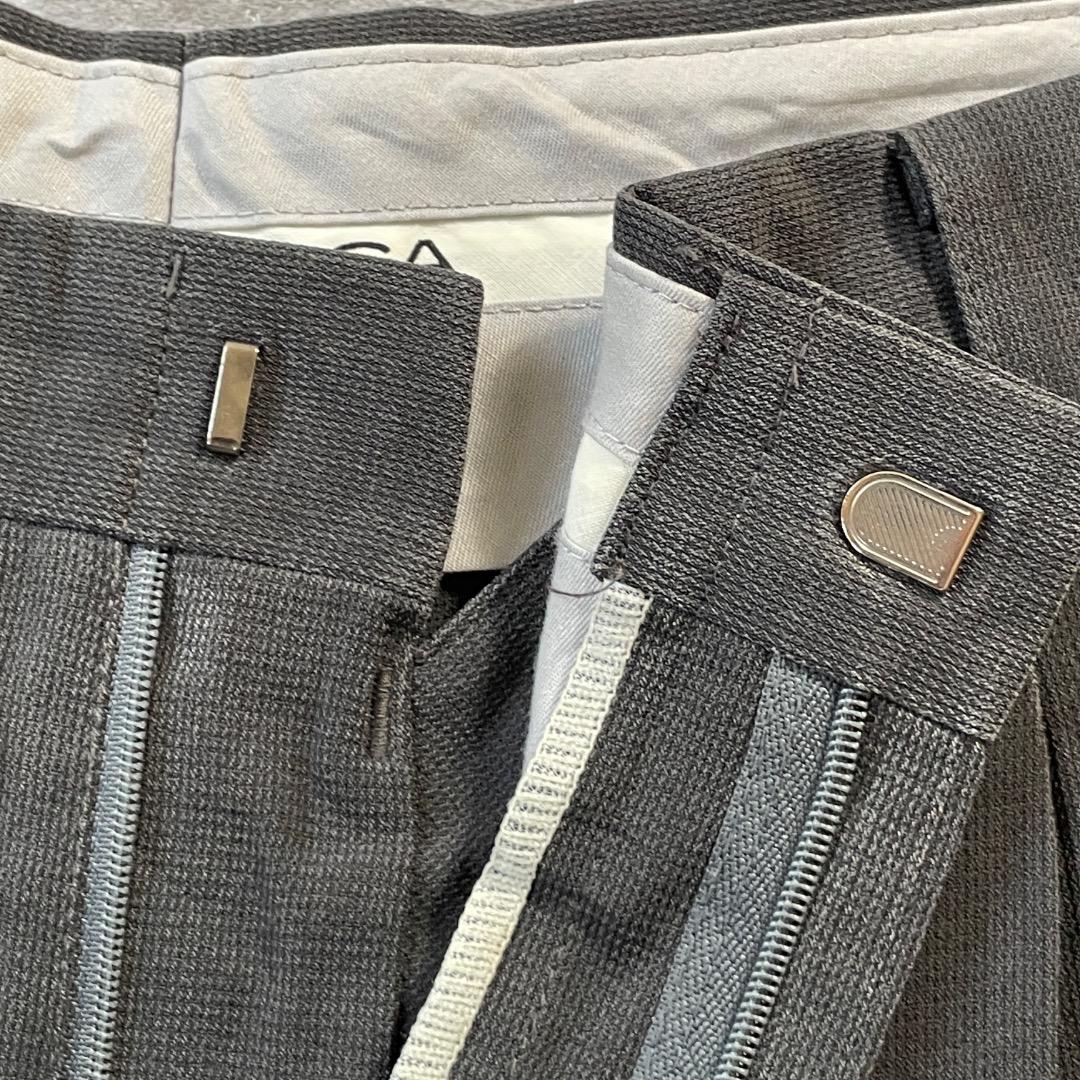 90s BALENCIAGA Sports 2タック　チェック スラックス L 90s BALENCIAGA Sports slacks | ib2